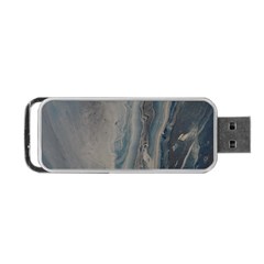 Blue Ice Portable Usb Flash (one Side) by WILLBIRDWELL