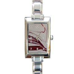 Wine Rectangle Italian Charm Watch by WILLBIRDWELL