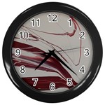 WINE Wall Clock (Black) Front