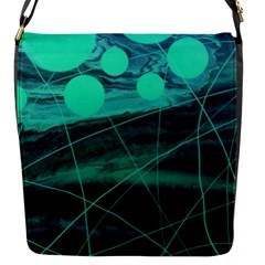 NEON BUBBLES Flap Closure Messenger Bag (S)