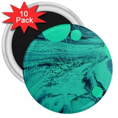 Neon Bubbles 2 3  Magnets (10 Pack)  by WILLBIRDWELL