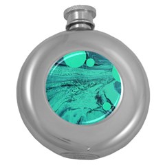 Neon Bubbles 2 Round Hip Flask (5 Oz) by WILLBIRDWELL