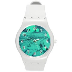 Neon Bubbles 2 Round Plastic Sport Watch (m) by WILLBIRDWELL