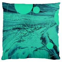 Neon Bubbles 2 Large Cushion Case (two Sides) by WILLBIRDWELL