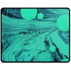 Neon Bubbles 2 Double Sided Fleece Blanket (medium)  by WILLBIRDWELL