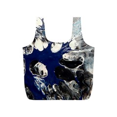 Black And Blue Full Print Recycle Bag (s) by WILLBIRDWELL