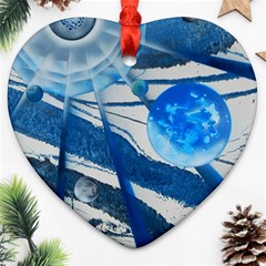 Pulsar Heart Ornament (two Sides) by WILLBIRDWELL