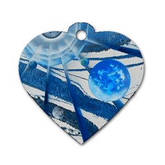 Pulsar Dog Tag Heart (one Side) by WILLBIRDWELL