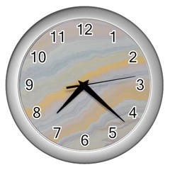 Sunshine Wall Clock (silver) by WILLBIRDWELL