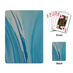 Blue Swirl Playing Cards Single Design by WILLBIRDWELL