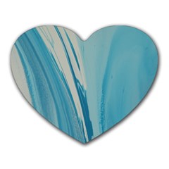 Blue Swirl Heart Mousepads by WILLBIRDWELL