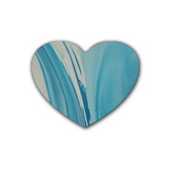 Blue Swirl Heart Coaster (4 Pack)  by WILLBIRDWELL