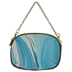 Blue Swirl Chain Purse (two Sides) by WILLBIRDWELL