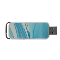 Blue Swirl Portable Usb Flash (one Side) by WILLBIRDWELL