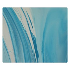 Blue Swirl Double Sided Flano Blanket (small)  by WILLBIRDWELL