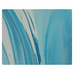 Blue Swirl Double Sided Flano Blanket (medium)  by WILLBIRDWELL