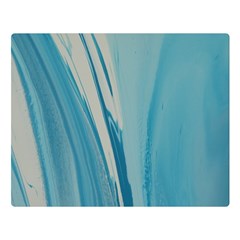 Blue Swirl Double Sided Flano Blanket (large)  by WILLBIRDWELL