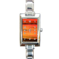 Sunset Rectangle Italian Charm Watch by WILLBIRDWELL