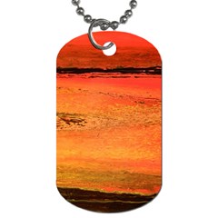 Sunset Dog Tag (one Side) by WILLBIRDWELL