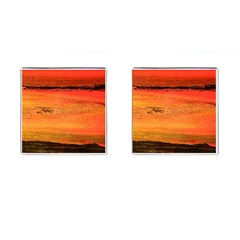 Sunset Cufflinks (square) by WILLBIRDWELL