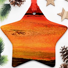 Sunset Star Ornament (two Sides) by WILLBIRDWELL