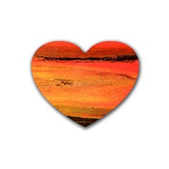 Sunset Heart Coaster (4 Pack)  by WILLBIRDWELL