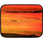 SUNSET Double Sided Fleece Blanket (Mini)  35 x27  Blanket Back