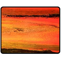 Sunset Fleece Blanket (medium)  by WILLBIRDWELL