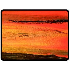 Sunset Double Sided Fleece Blanket (large)  by WILLBIRDWELL