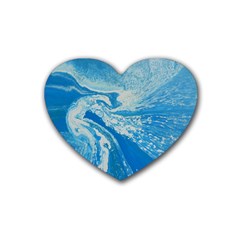 Sea Serpent Rubber Coaster (heart)  by WILLBIRDWELL