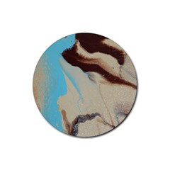 Mother Eart Rubber Coaster (round)  by WILLBIRDWELL