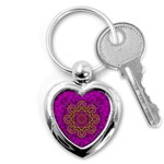 Star Of Freedom And Silent Night Key Chains (Heart)  Front