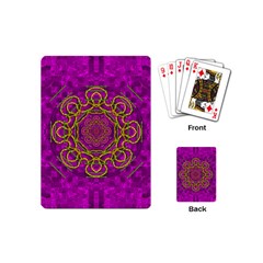 Star Of Freedom And Silent Night Playing Cards (mini) by pepitasart