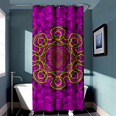 Star Of Freedom And Silent Night Shower Curtain 36  X 72  (stall) 