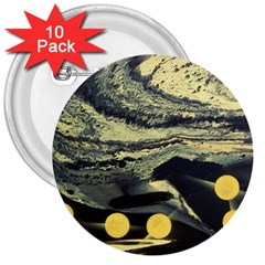 Solar Babies 3  Buttons (10 Pack)  by WILLBIRDWELL