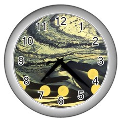 Solar Babies Wall Clock (silver) by WILLBIRDWELL