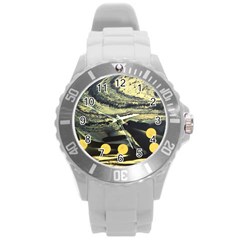 Solar Babies Round Plastic Sport Watch (l) by WILLBIRDWELL