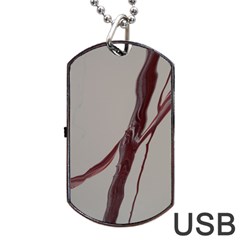 Silent Scream Dog Tag Usb Flash (one Side) by WILLBIRDWELL