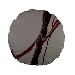 Silent Scream Standard 15  Premium Flano Round Cushions by WILLBIRDWELL