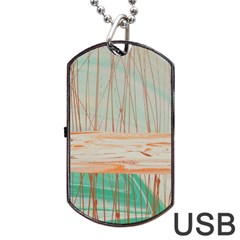 Wheat Field Dog Tag Usb Flash (one Side) by WILLBIRDWELL