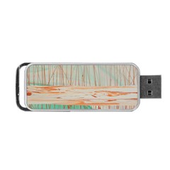 Wheat Field Portable Usb Flash (one Side) by WILLBIRDWELL