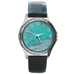 COPPER POND Round Metal Watch Front