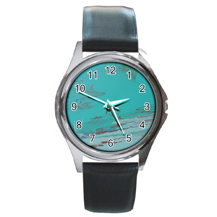 COPPER POND Round Metal Watch