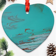 Copper Pond Ornament (heart) by WILLBIRDWELL