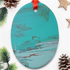 Copper Pond Oval Ornament (two Sides) by WILLBIRDWELL