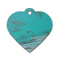 Copper Pond Dog Tag Heart (one Side) by WILLBIRDWELL