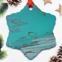 Copper Pond Ornament (snowflake) by WILLBIRDWELL