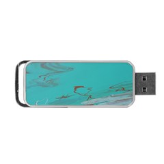 Copper Pond Portable Usb Flash (one Side) by WILLBIRDWELL