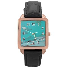 Copper Pond Rose Gold Leather Watch  by WILLBIRDWELL