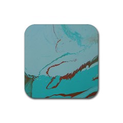 Copper Pond 2 Rubber Coaster (square)  by WILLBIRDWELL